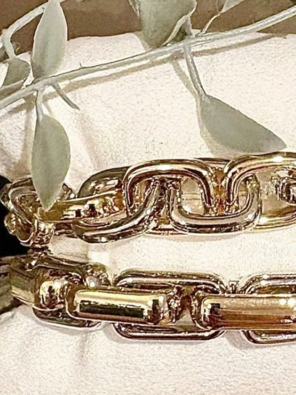 Gold and silver stretch bangle bracelets